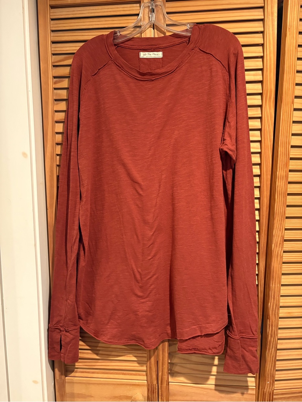 Free People We the Free Tee Shirt
Long Sleeve Tunic shirt terracotta small